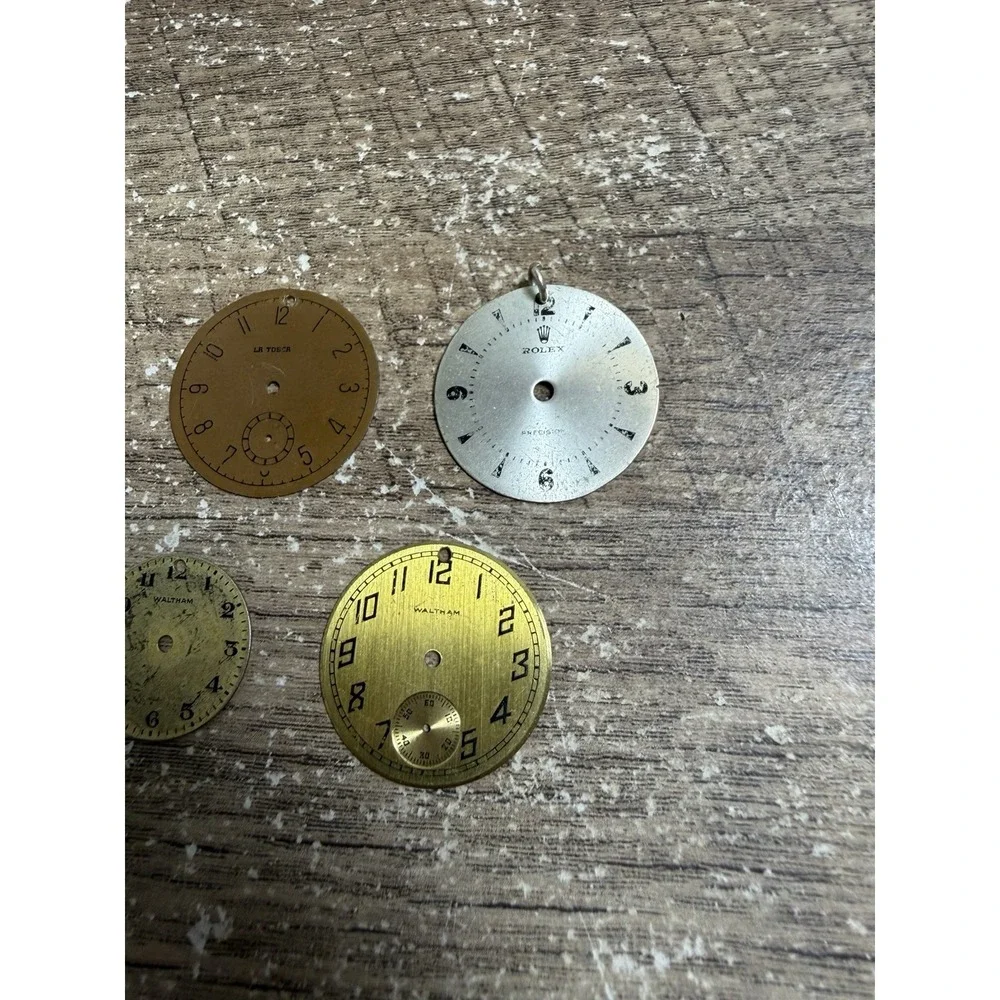 Vintage Watch Dial Parts Lot Rolex Waltham LaTosca Swiss Mixed Faces Repair